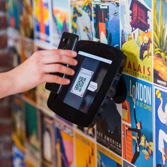 A câmera do POS pode ser usada para leitura de código de barras?