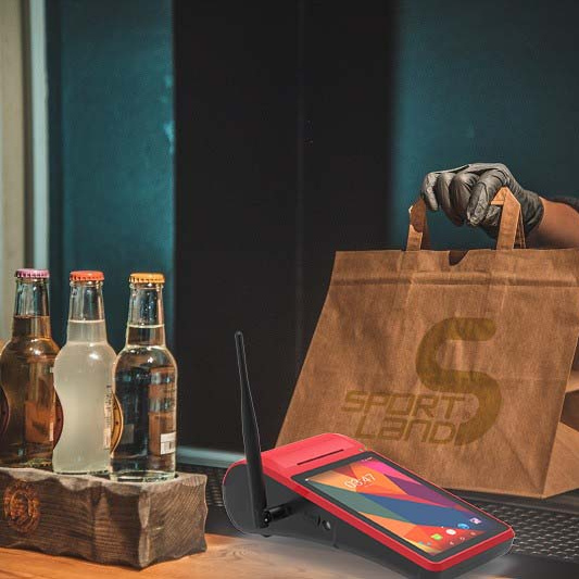 Qual dispositivo POS o serviço de entrega precisa?